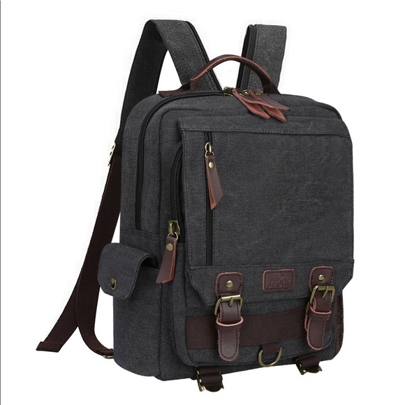 S-ZONE Handbags - S-ZONE Sling Canvas Backpack Cross Body Bag